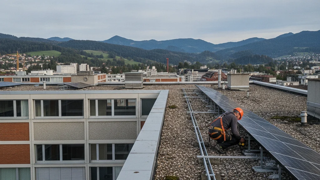 Panneaux solaires à La Chaux-de-Fonds, Suisse romande